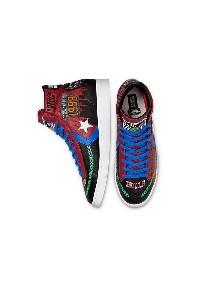 Кеды Converse Chinatown Market x Pro Leather High 'Bulls Championship Jacket' — изображение 5 из 6, красный