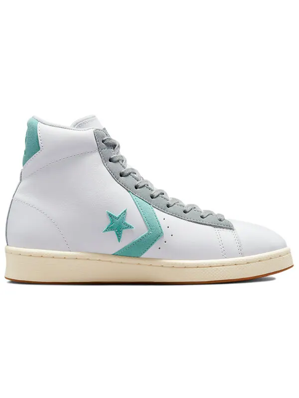 Кроссовки pro leather 'white soft aloe' Converse — изображение 2 из 4, белый/синий