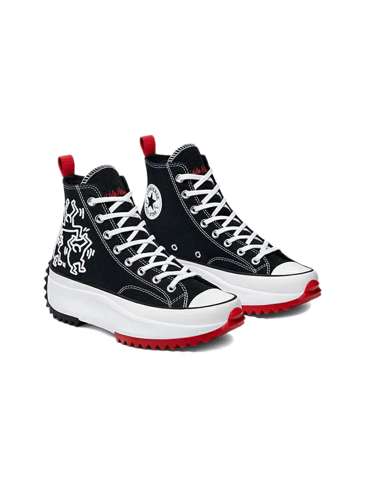 Кеды Converse Keith Haring x Run Star Hike 'Black White Red' — изображение 3 из 6, черный