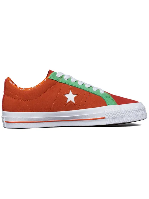Кроссовки one star pro 'orange green white' Converse — изображение 2 из 4, оранжевый/зеленый/белый