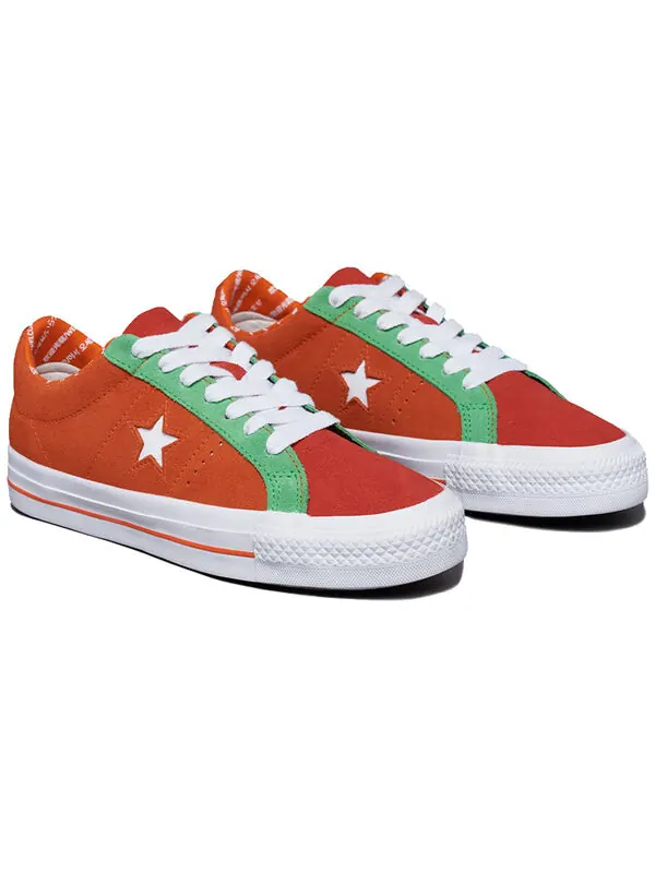 Кроссовки one star pro 'orange green white' Converse — изображение 3 из 4, оранжевый/зеленый/белый