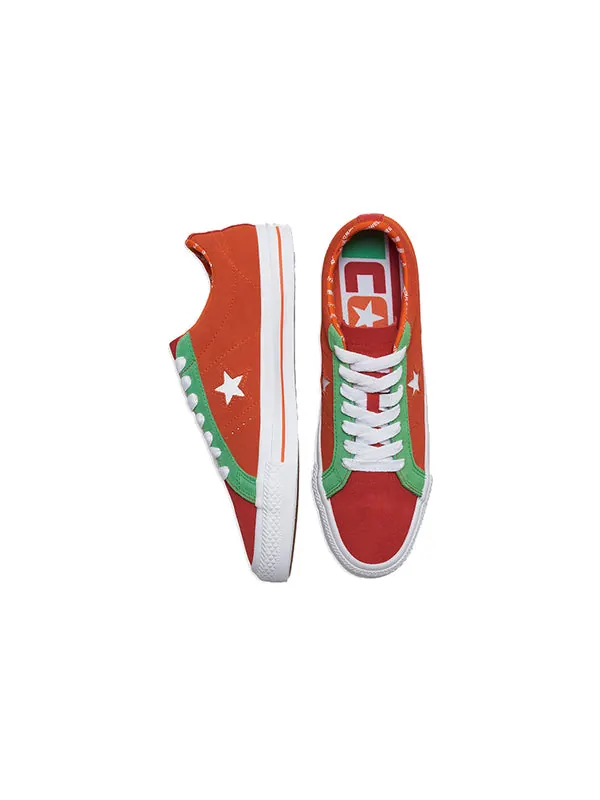 Кроссовки one star pro 'orange green white' Converse — изображение 4 из 4, оранжевый/зеленый/белый