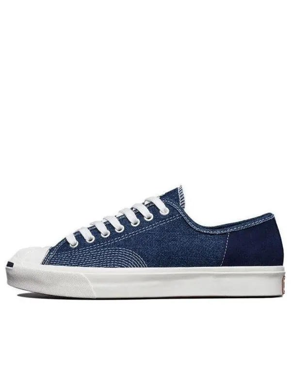 Кроссовки jack purcell low 'navy washed denim' Converse — изображение 1 из 4, темно-синий/белый