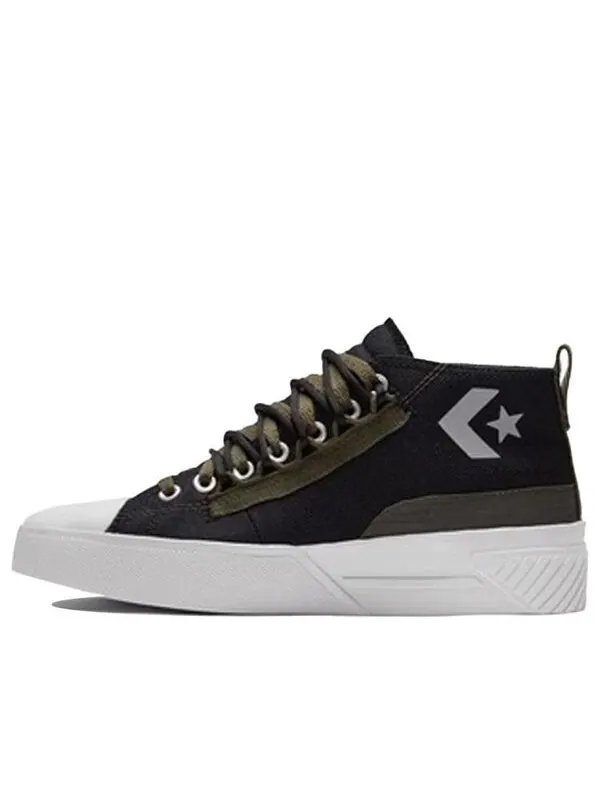 Кроссовки street utility unt1tl3d cs canvas shoes black/green Converse — изображение 1 из 4, черный/зеленый