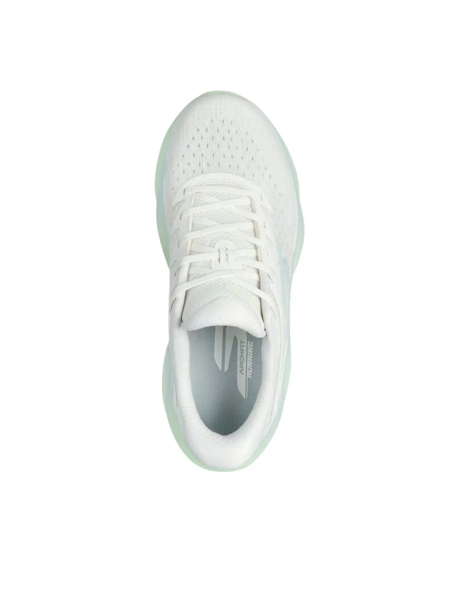 (WMNS) Skechers Slip-ins Aero Burst 'Off White Green' — изображение 4 из 5, белый/зеленый