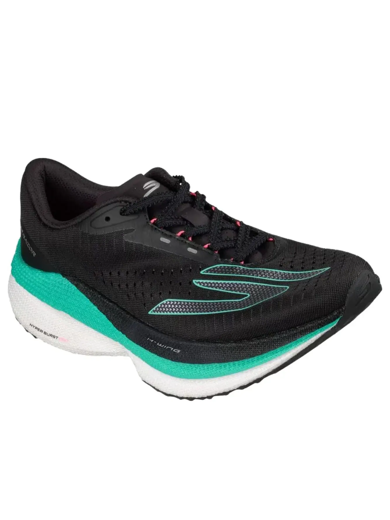 Кроссовки (WMNS) Skechers Aero Razor 'Black Multi' — изображение 2 из 5, черный
