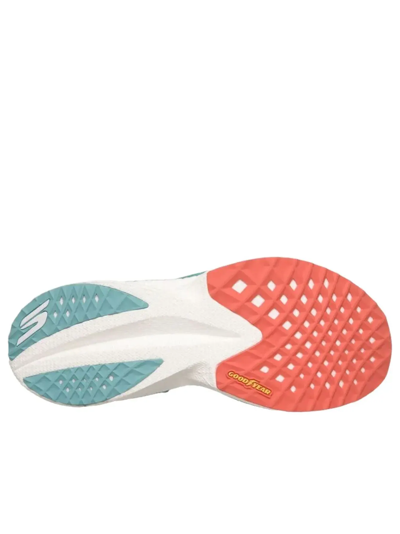 Кроссовки (WMNS) Skechers Aero Razor 'Turquoise Coral' — изображение 4 из 5, зеленый