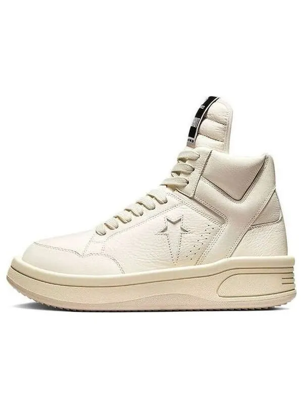 Кроссовки rick owens x turbowpn mid 'egret' Converse — изображение 1 из 4, белый