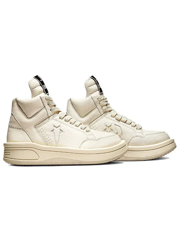 Кроссовки rick owens x turbowpn mid 'egret' Converse — изображение 2 из 4, белый