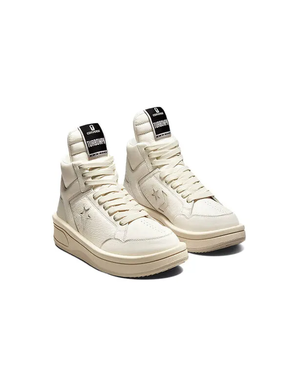 Кроссовки rick owens x turbowpn mid 'egret' Converse — изображение 3 из 4, белый