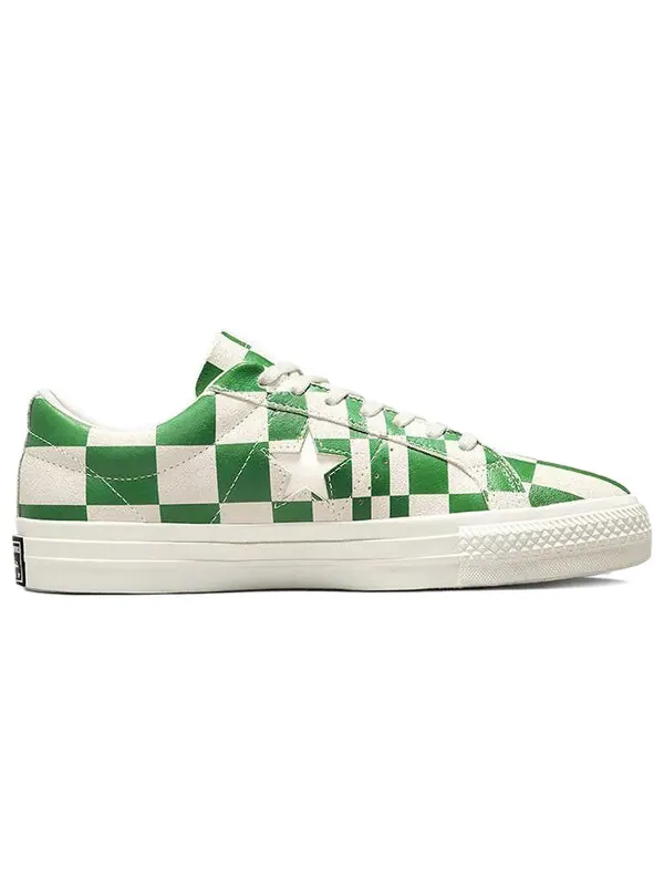 Кроссовки one star low 'warped board - medium green' Converse — изображение 2 из 4, белый/зеленый