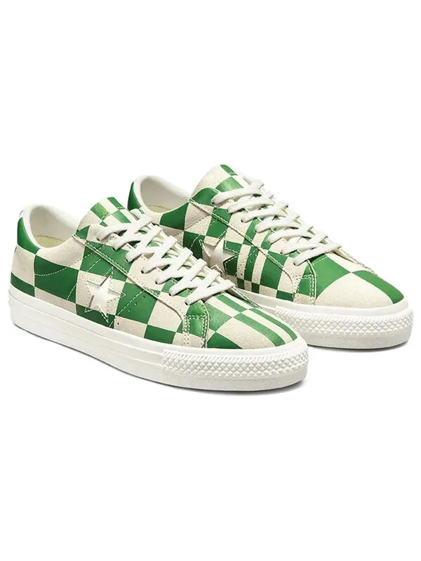 Кроссовки one star low 'warped board - medium green' Converse — изображение 3 из 4, белый/зеленый