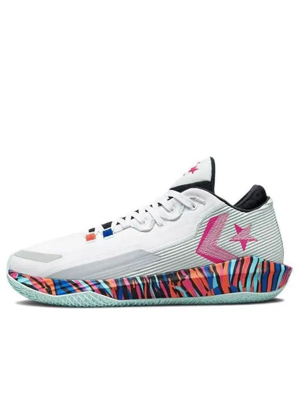 Кроссовки all star bb jet low 'striped' Converse — изображение 1 из 4, белый/розовый