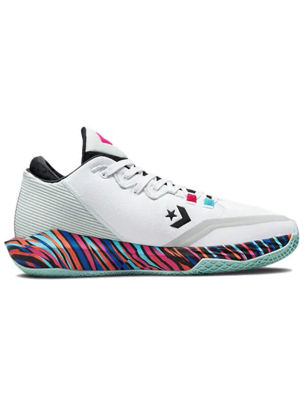 Кроссовки all star bb jet low 'striped' Converse — изображение 2 из 4, белый/розовый