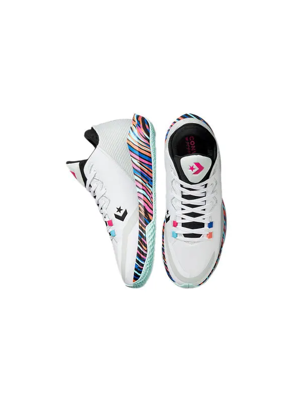 Кроссовки all star bb jet low 'striped' Converse — изображение 4 из 4, белый/розовый