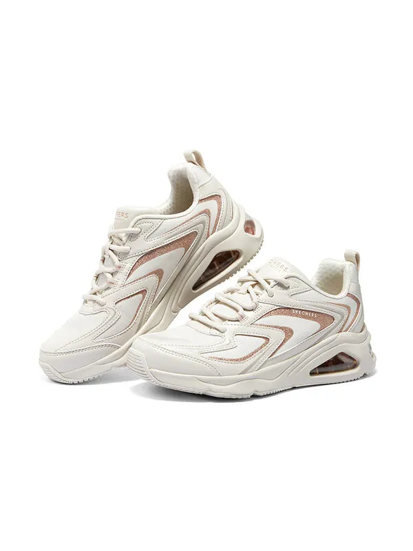 Кроссовки tres-air 'shimm airy - white rose gold' Skechers — изображение 4 из 4, белый/розовый золотистый