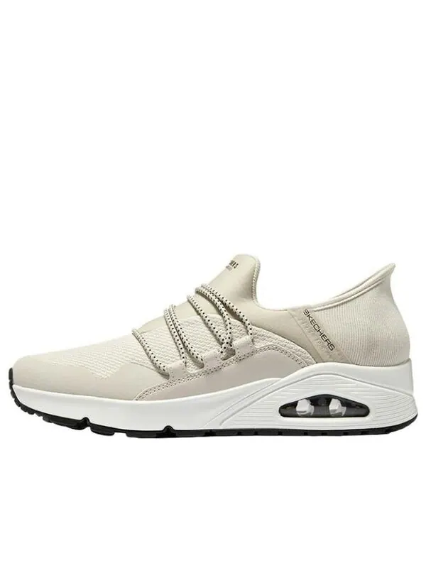 Кроссовки snoop dogg slip-ins uno laid back 'beige' Skechers — изображение 1 из 4, бежевый/белый