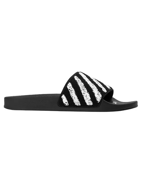 Сандалии slippers black/white Off-White — изображение 2 из 3, черный белый