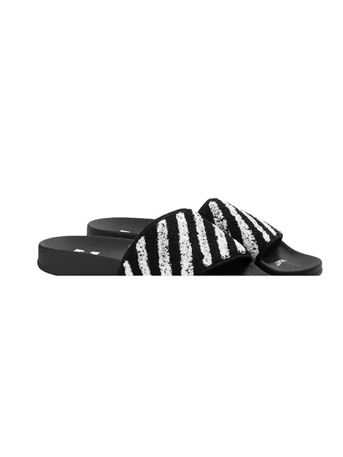 Сандалии slippers black/white Off-White — изображение 3 из 3, черный белый
