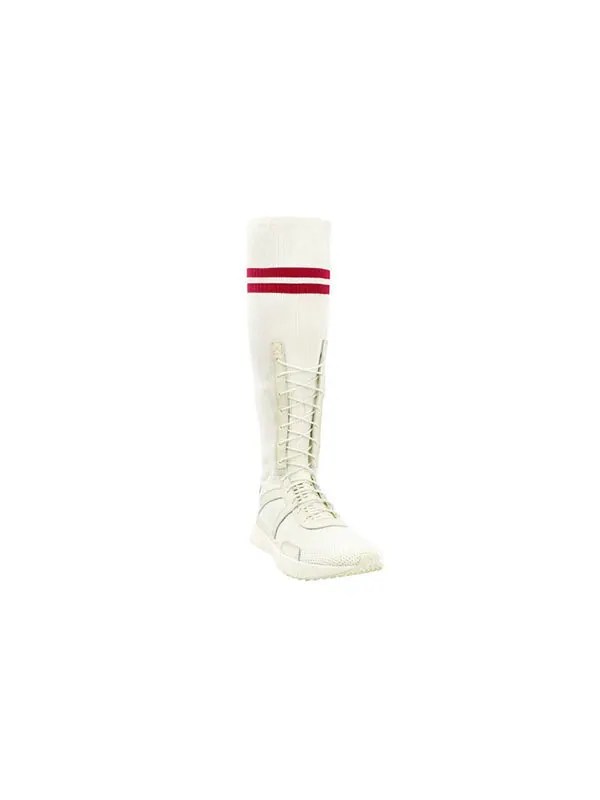 Кроссовки fenty by rihanna trainer high knee off white Puma — изображение 2 из 4, белый/красный