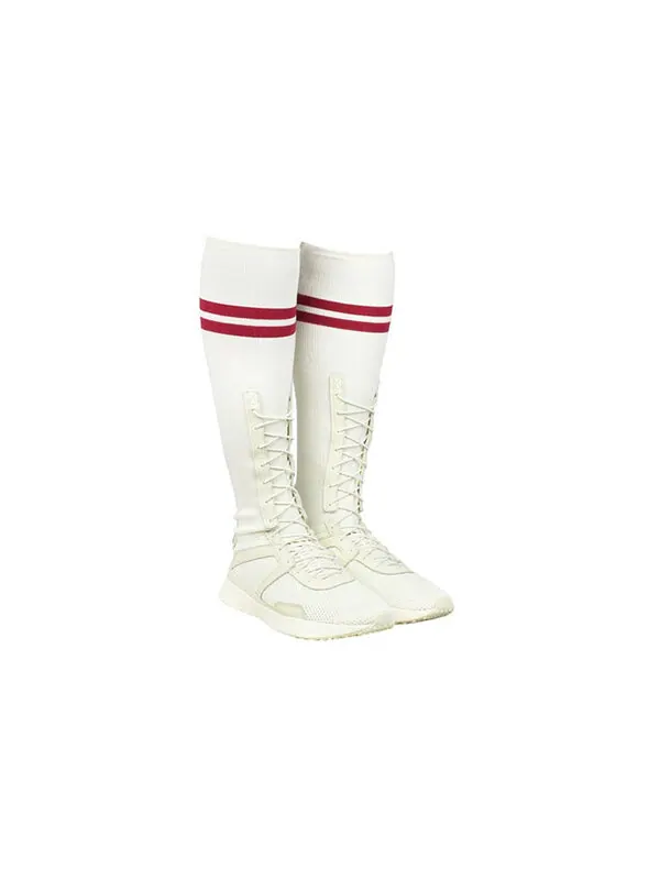 Кроссовки fenty by rihanna trainer high knee off white Puma — изображение 3 из 4, белый/красный
