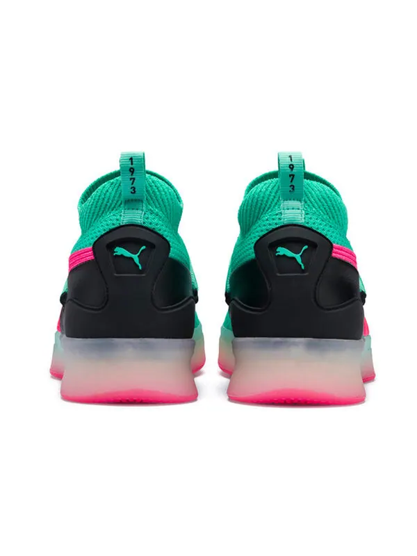 Кроссовки clyde court 'ocean drive' Puma — изображение 4 из 4, зеленый/розовый