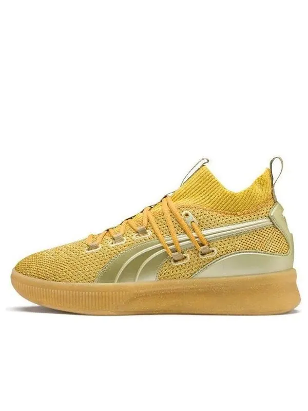 Кроссовки clyde court 'title run' Puma — изображение 1 из 4, желтый