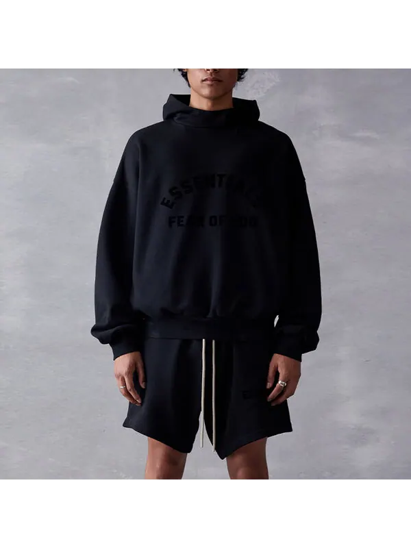 Кроссовки Fear of God Essentials SS23 Arch Logo Hoodie 'Jet Black' — изображение 4 из 4, черный