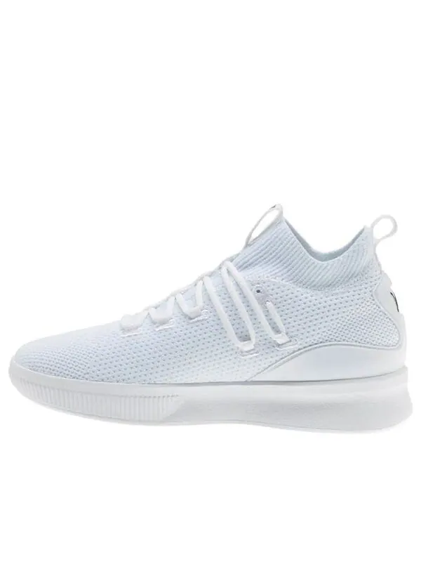 Кроссовки clyde court 'white black' Puma — изображение 1 из 4, белый
