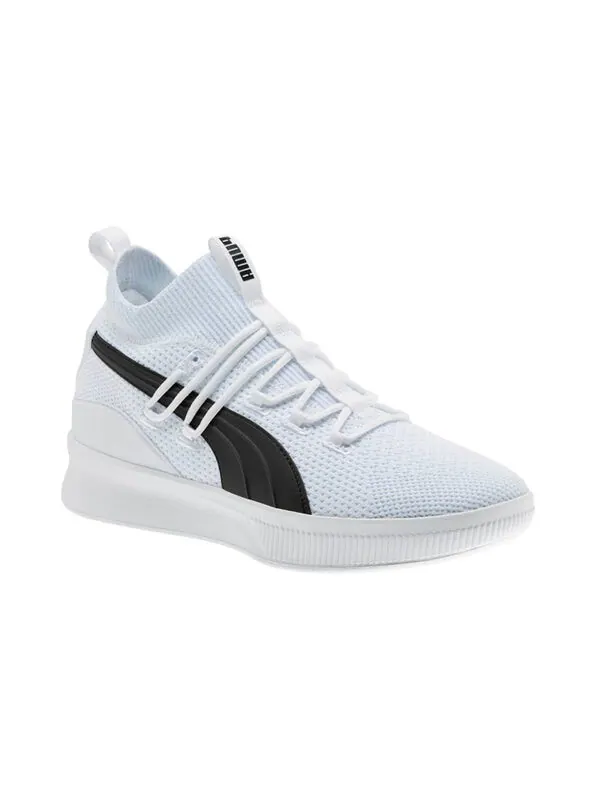Кроссовки clyde court 'white black' Puma — изображение 2 из 4, белый