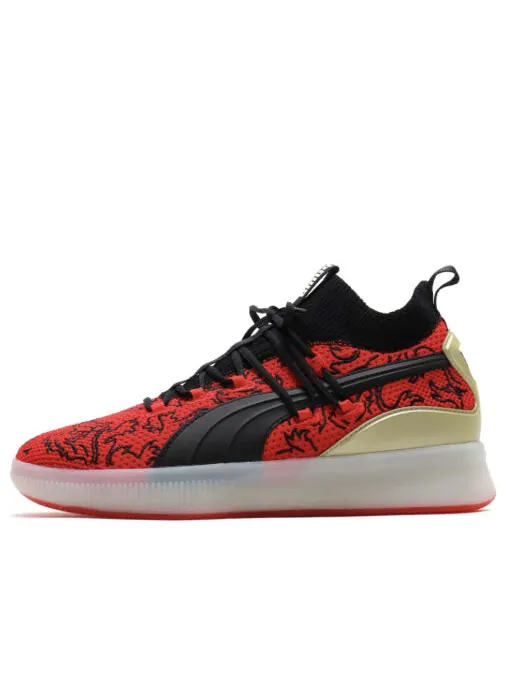 Кроссовки clyde court 'london calling' Puma — изображение 1 из 4, черный/красный