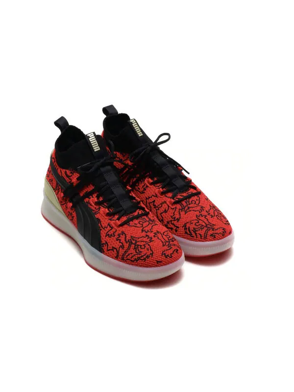 Кроссовки clyde court 'london calling' Puma — изображение 4 из 4, черный/красный