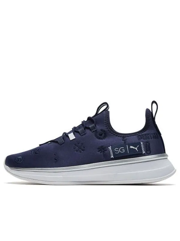 Кроссовки sg x runner embroidery 'peacoat' Puma — изображение 1 из 4, синий