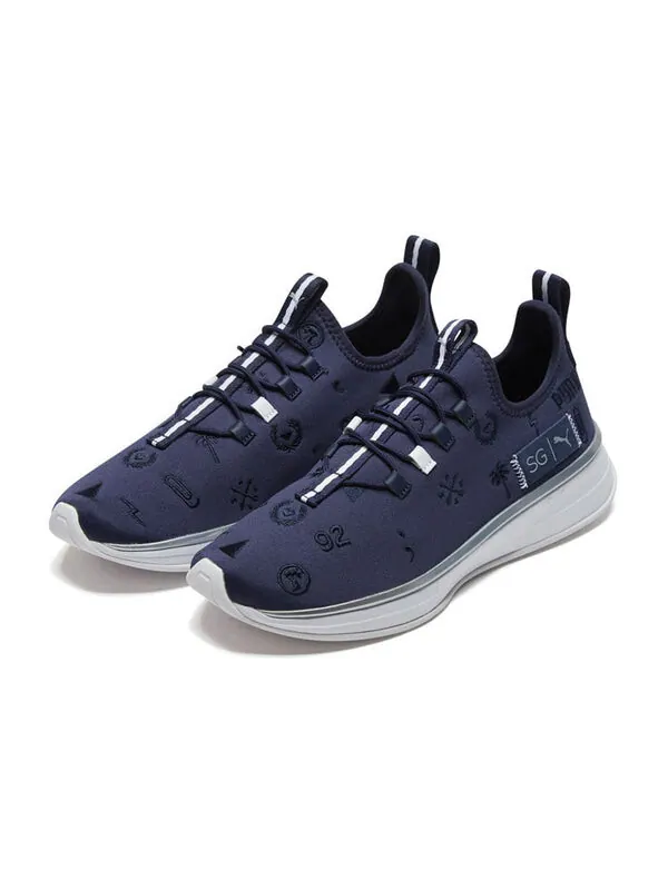 Кроссовки sg x runner embroidery 'peacoat' Puma — изображение 3 из 4, синий