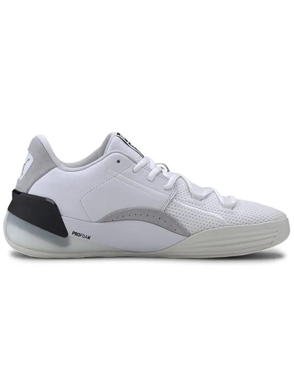 Кроссовки clyde hardwood 'black' Puma — изображение 2 из 4, белый/черный