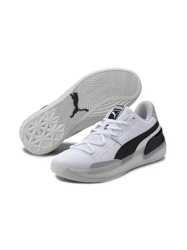 Кроссовки clyde hardwood 'black' Puma — изображение 3 из 4, белый/черный