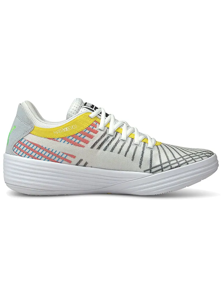 Кроссовки PUMA Clyde All-Pro 'White Multicolor' 194039-01 — изображение 2 из 6, белый мульти