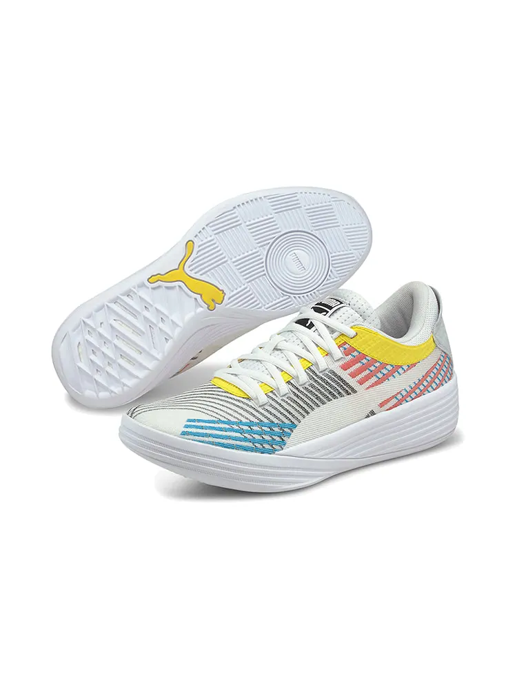 Кроссовки PUMA Clyde All-Pro 'White Multicolor' 194039-01 — изображение 3 из 6, белый мульти