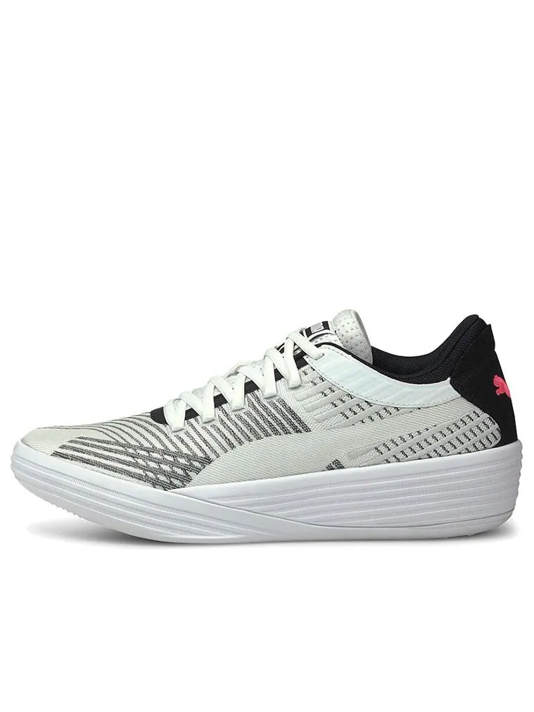 Кроссовки PUMA Clyde All-Pro 'White Black' 194039-03 — изображение 1 из 6, белый черный