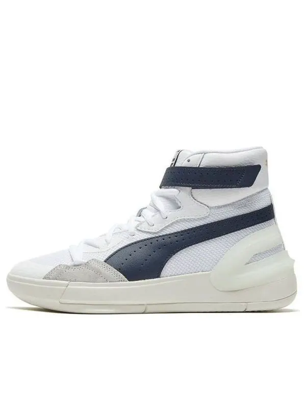 Кроссовки sky modern 'white peacoat' Puma — изображение 1 из 4, белый/синий