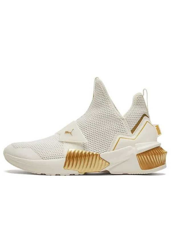 Кроссовки provoke xt mid 'white team gold' Puma — изображение 1 из 4, золотистый