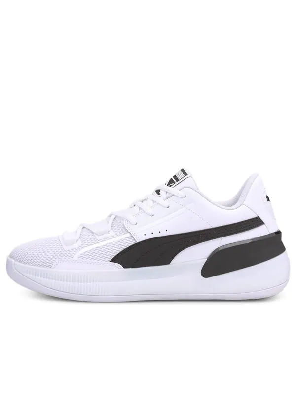 Кроссовки clyde hardwood team 'white black' Puma — изображение 1 из 4, белый/черный