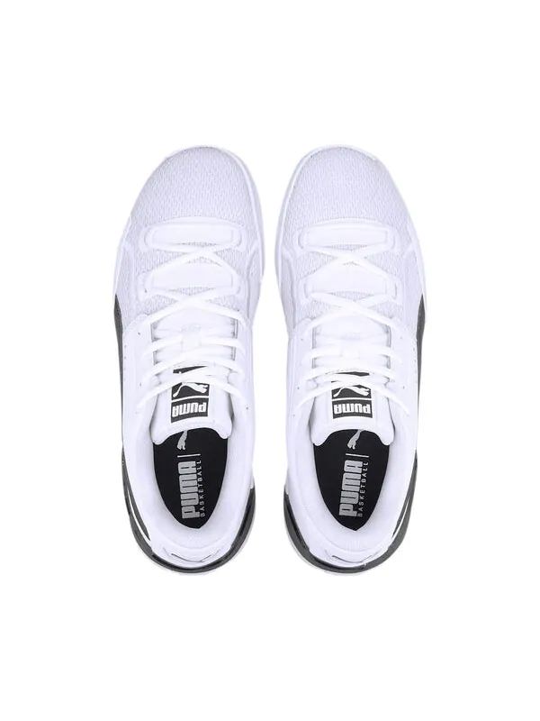 Кроссовки clyde hardwood team 'white black' Puma — изображение 3 из 4, белый/черный