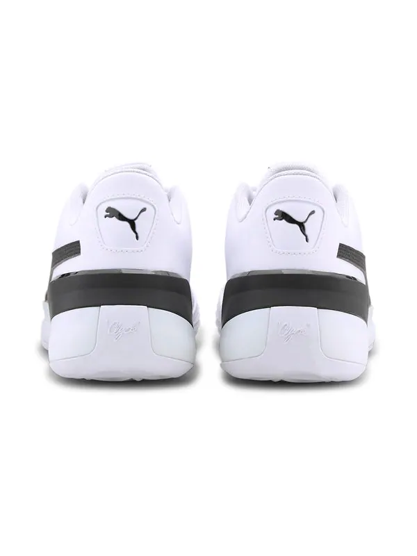 Кроссовки clyde hardwood team 'white black' Puma — изображение 4 из 4, белый/черный