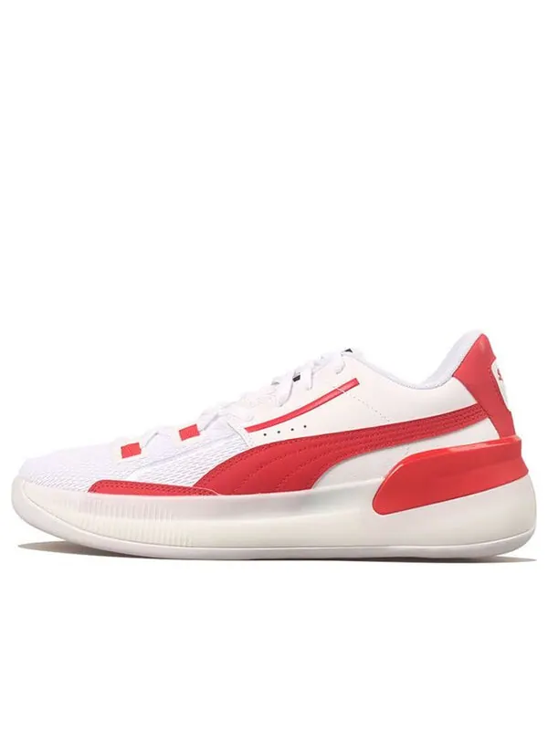 Кроссовки clyde hardwood team 'high risk red' Puma — изображение 1 из 4, белый, красный