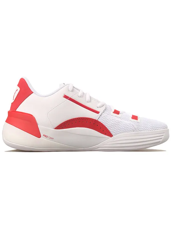 Кроссовки clyde hardwood team 'high risk red' Puma — изображение 2 из 4, белый, красный