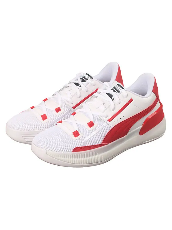 Кроссовки clyde hardwood team 'high risk red' Puma — изображение 3 из 4, белый, красный