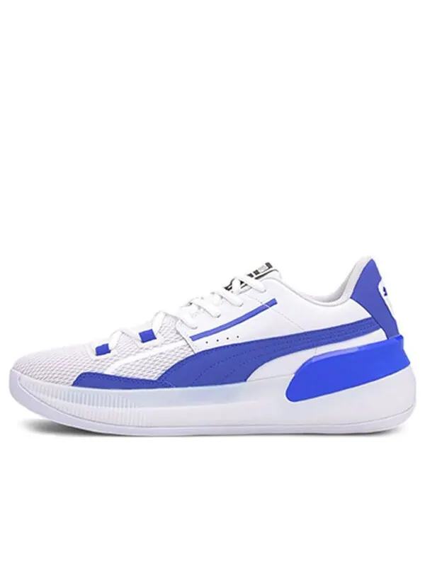 Кроссовки clyde hardwood team 'strong blue' Puma — изображение 1 из 4, белый/синий