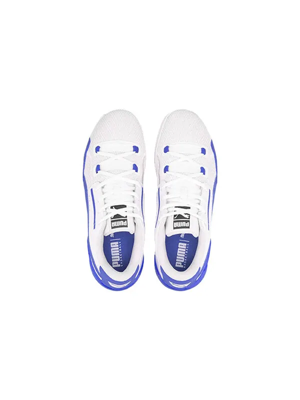 Кроссовки clyde hardwood team 'strong blue' Puma — изображение 3 из 4, белый/синий