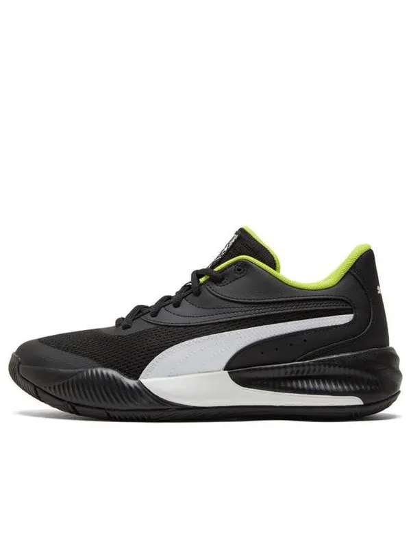 Кроссовки triple basketball 'black white' Puma — изображение 1 из 4, черный/белый/зеленый